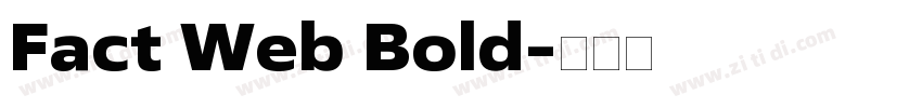 Fact Web Bold字体转换